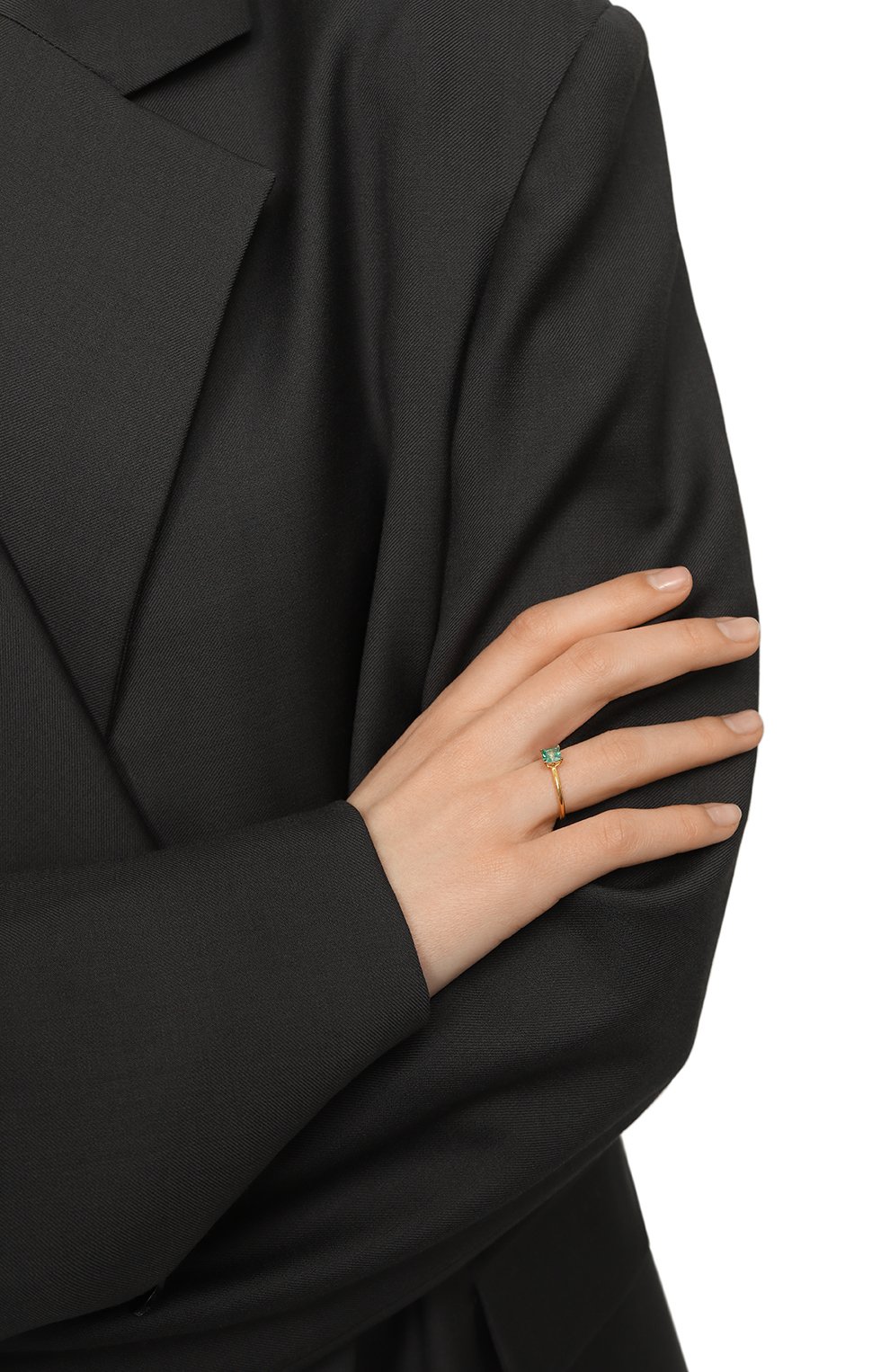 Кольцо с зеленым фианитом JEWLIA, арт. JR-116зп, фото 2