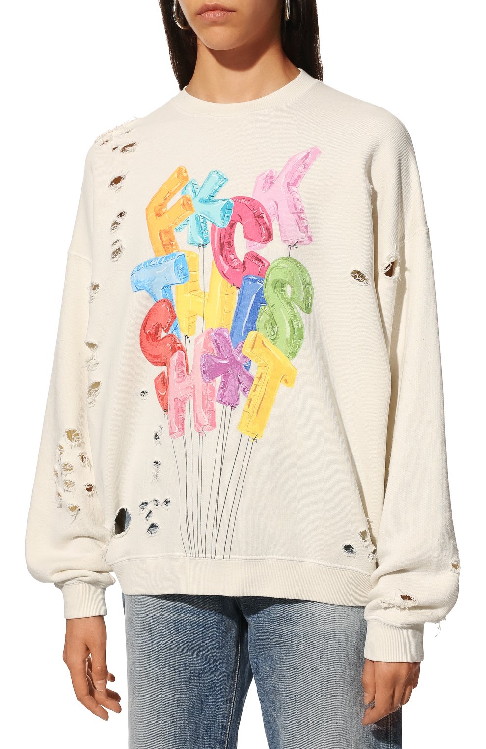 Хлопковый свитшот R13, арт. R13WK068-K051B, фото 3