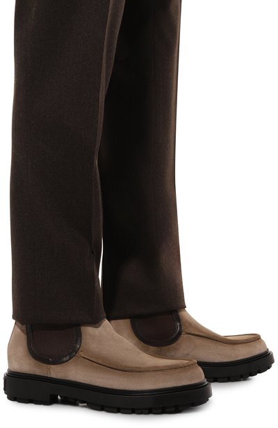 Замшевые челси stmoriz SANTONI, арт. MGSG18902NERBNBT, фото 3