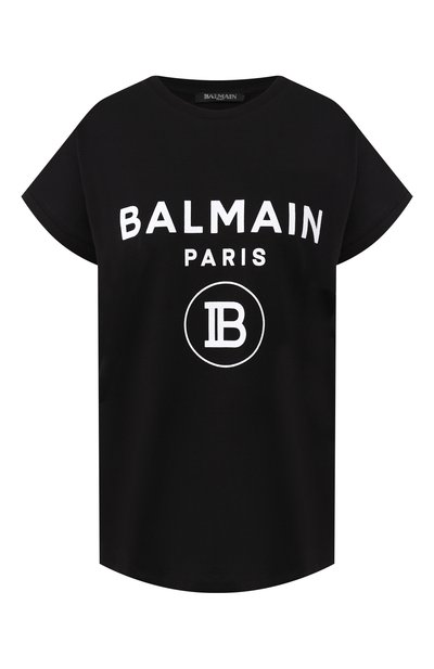 Женская хлопковая футболка BALMAIN, арт. SF11367/I193