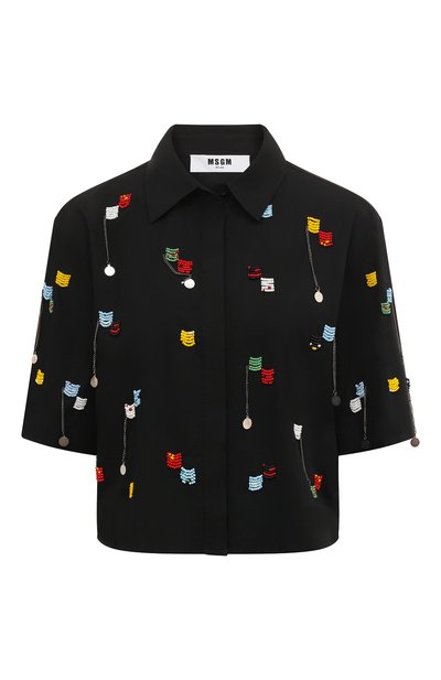 Женская хлопковая рубашка MSGM, арт. 3642MDE182/247475