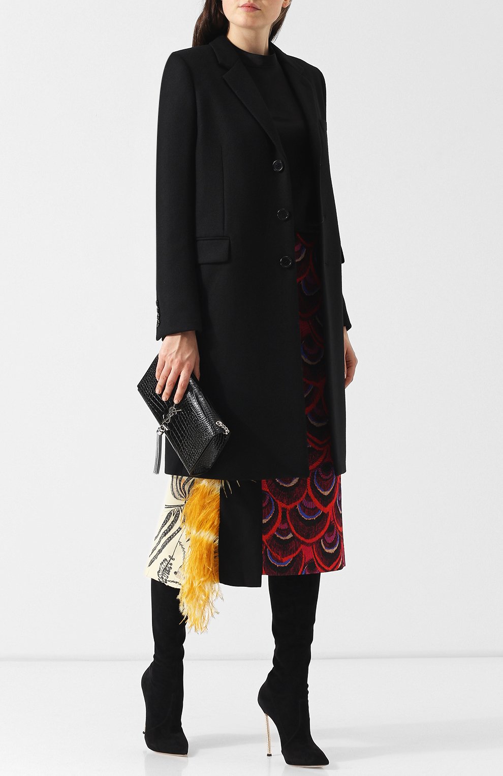 Замшевые ботфорты на шпильке blade CASADEI, арт. 1T808E120DPECT000, фото 2