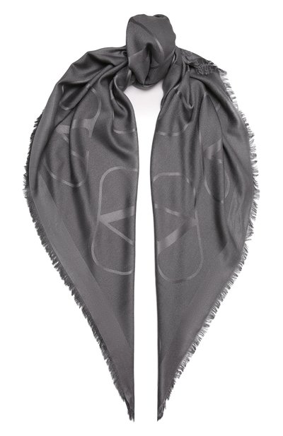 Шаль из шелка и шерсти VALENTINO, арт. XW2EB104/DNE, фото 1