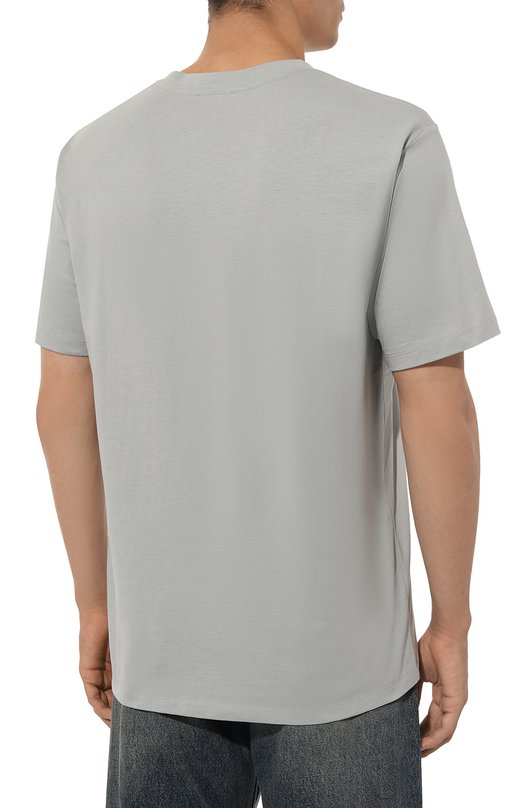 Хлопковая футболка Balmain DH1EG000/BB73 Серый  DH1EG000/BB73 Фото 4