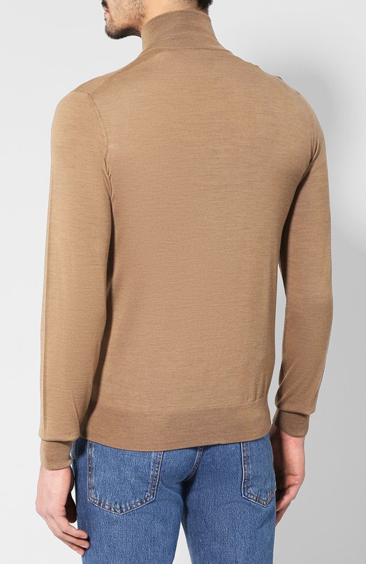 Шерстяной кардиган Brioni UMT20L/0ZK18 Бежевый  UMT20L/0ZK18 Фото 4