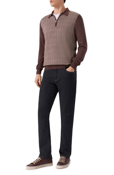 Поло из шерсти и шелка GRAN SASSO, арт. 57137/13126, фото 2