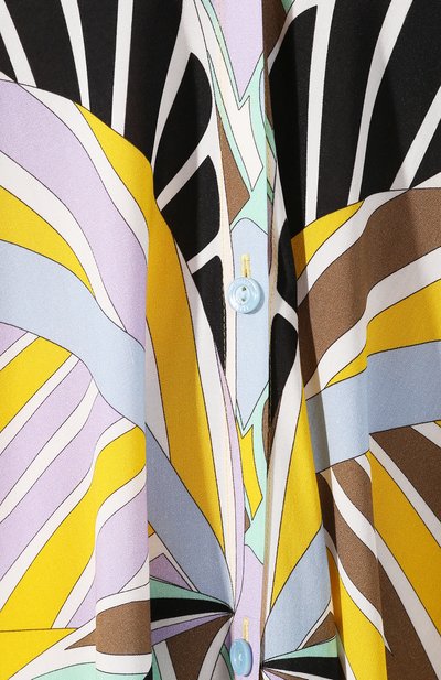 Туника из вискозы EMILIO PUCCI желтого цвета по цене 44250 руб., арт. 0HWL30/0H785, фото 5 Туника из вискозы EMILIO PUCCI, арт. 0HWL30/0H785, фото 5
