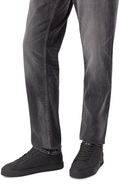 Кожаные кеды oil HIDE AND JACK, арт. EIBKLBLKBLK_MTB, фо�то 3