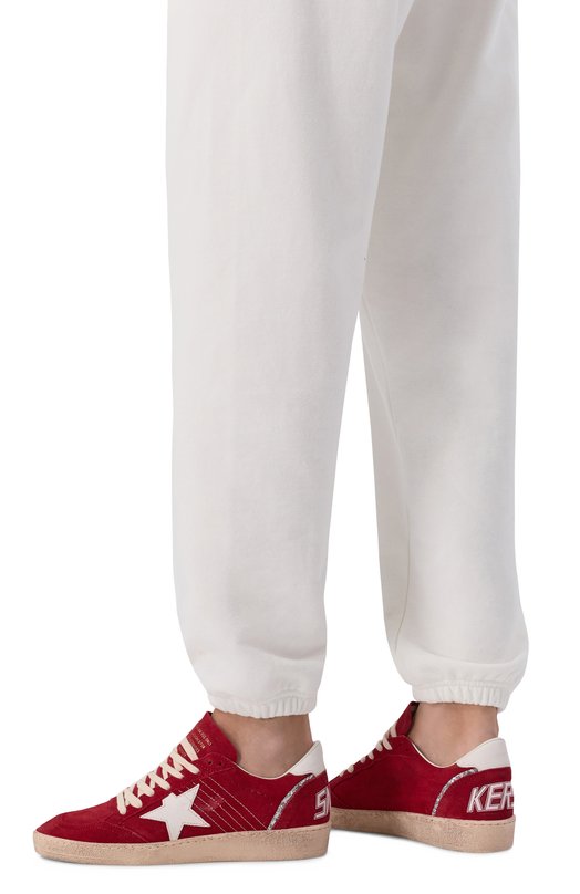 Замшевые кеды Ball Star Golden Goose Deluxe Brand GWF00117.F007206 Красный  GWF00117.F007206 Фото 2