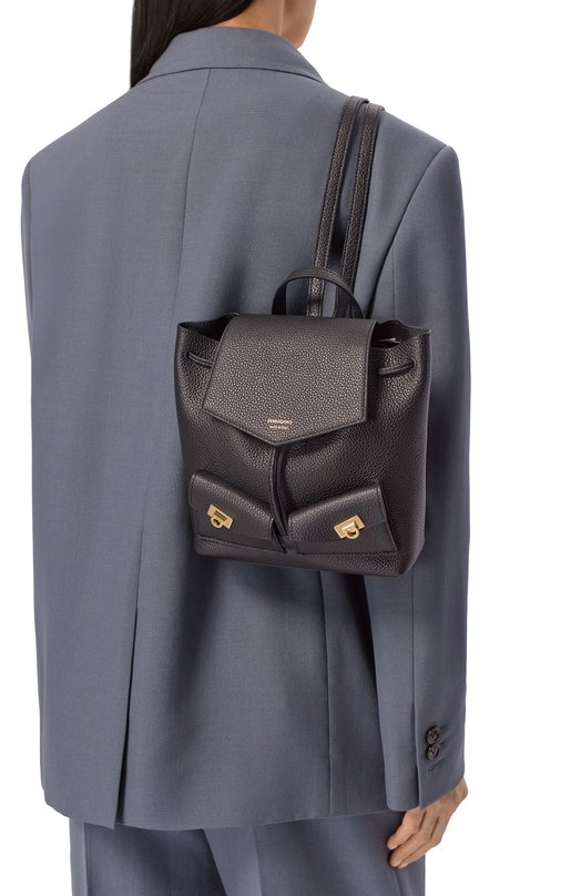 Рюкзак Harley mini Ferragamo 220941/785 Чёрный  220941/785 Фото 2