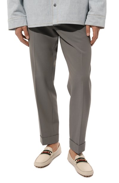 Кожаные мокасины ayrton GUCCI белого цвета по цене 84960 руб., арт. 624698 1XH10, фото 3 Кожаные мокасины ayrton GUCCI, арт. 624698 1XH10, фото 3