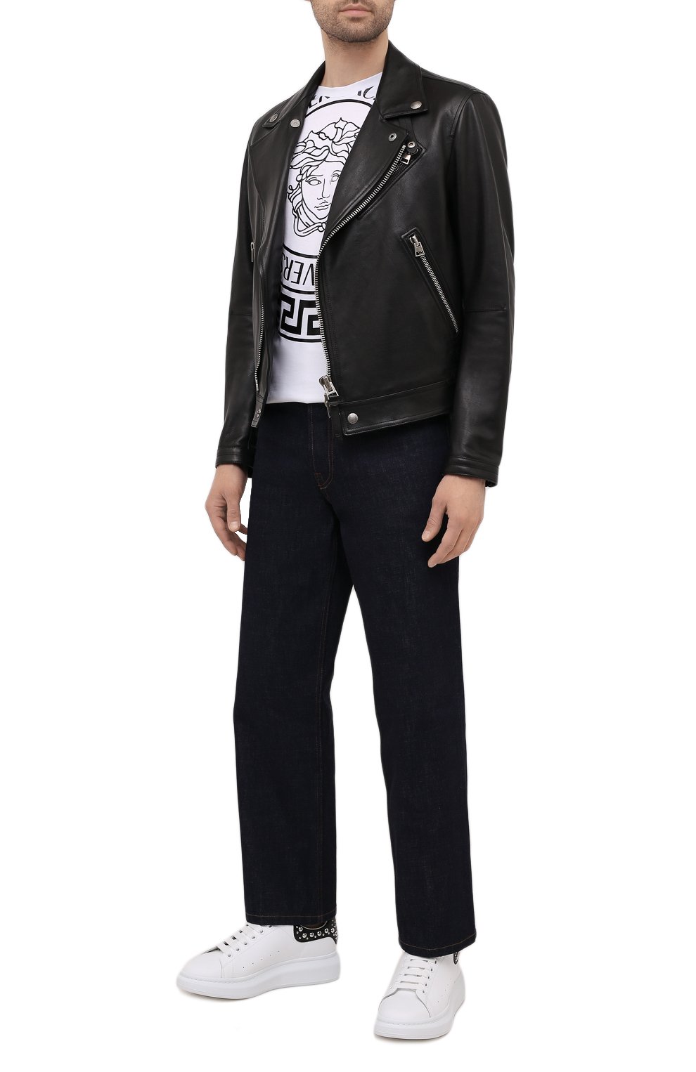 Кожаные кеды oversized ALEXANDER MCQUEEN, арт. 662643/WHTQQ, фото 2