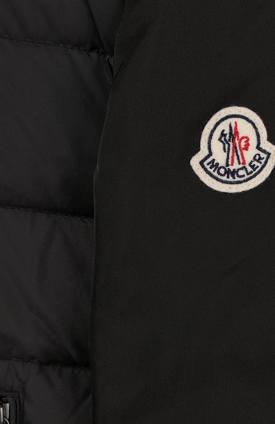 Пуховая куртка с текстильной спинкой и капюшоном MONCLER ENFANT, арт. D2-954-46863-85-68352/12-14A, фото 3