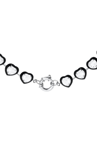 Ожерелье с сердцами из горного хрусталя MOONKA, арт. crg-nl5-crs, фото 4