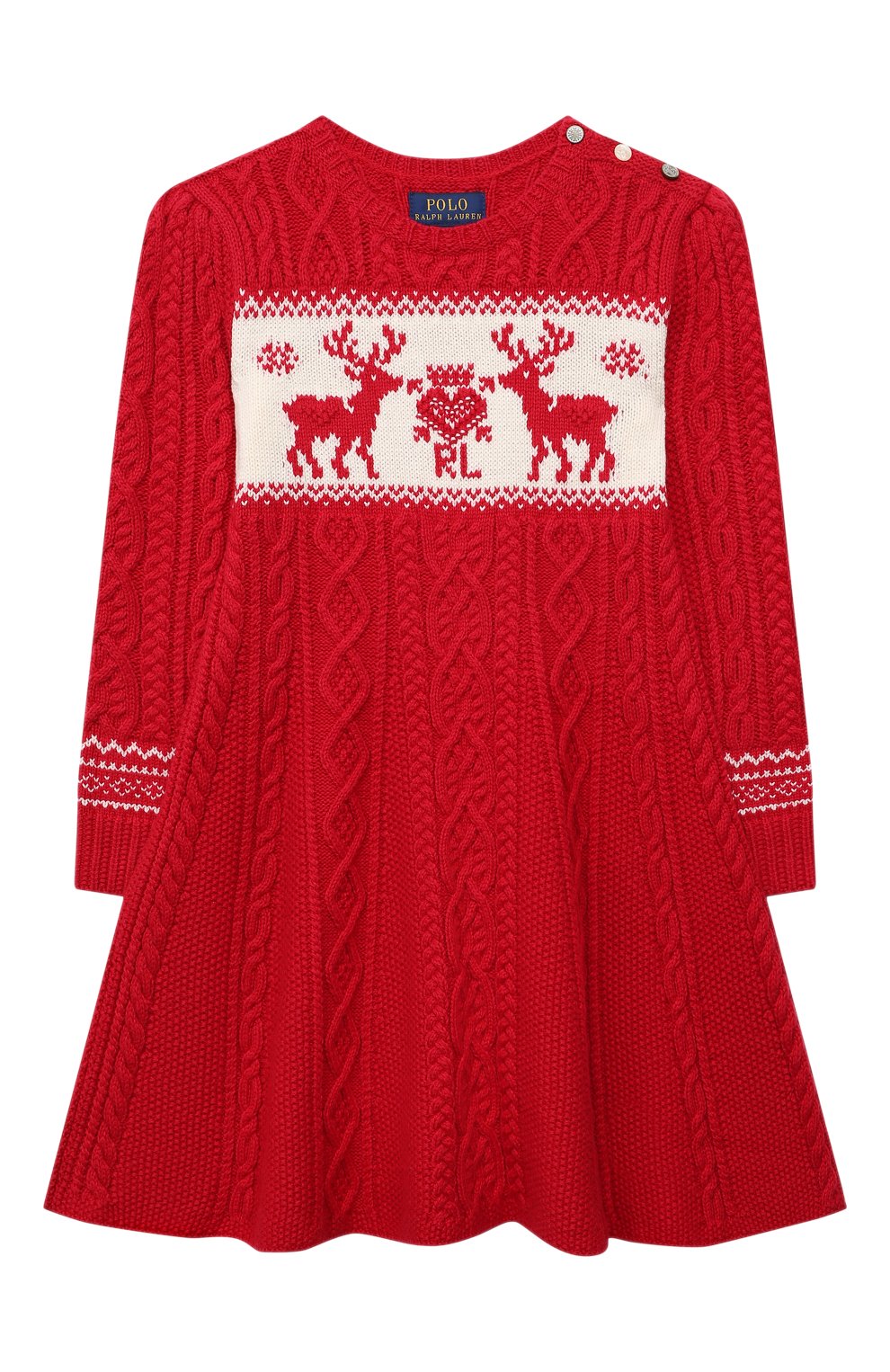 Платье из хлопка и шерсти POLO RALPH LAUREN, арт. 312853179, фото 1