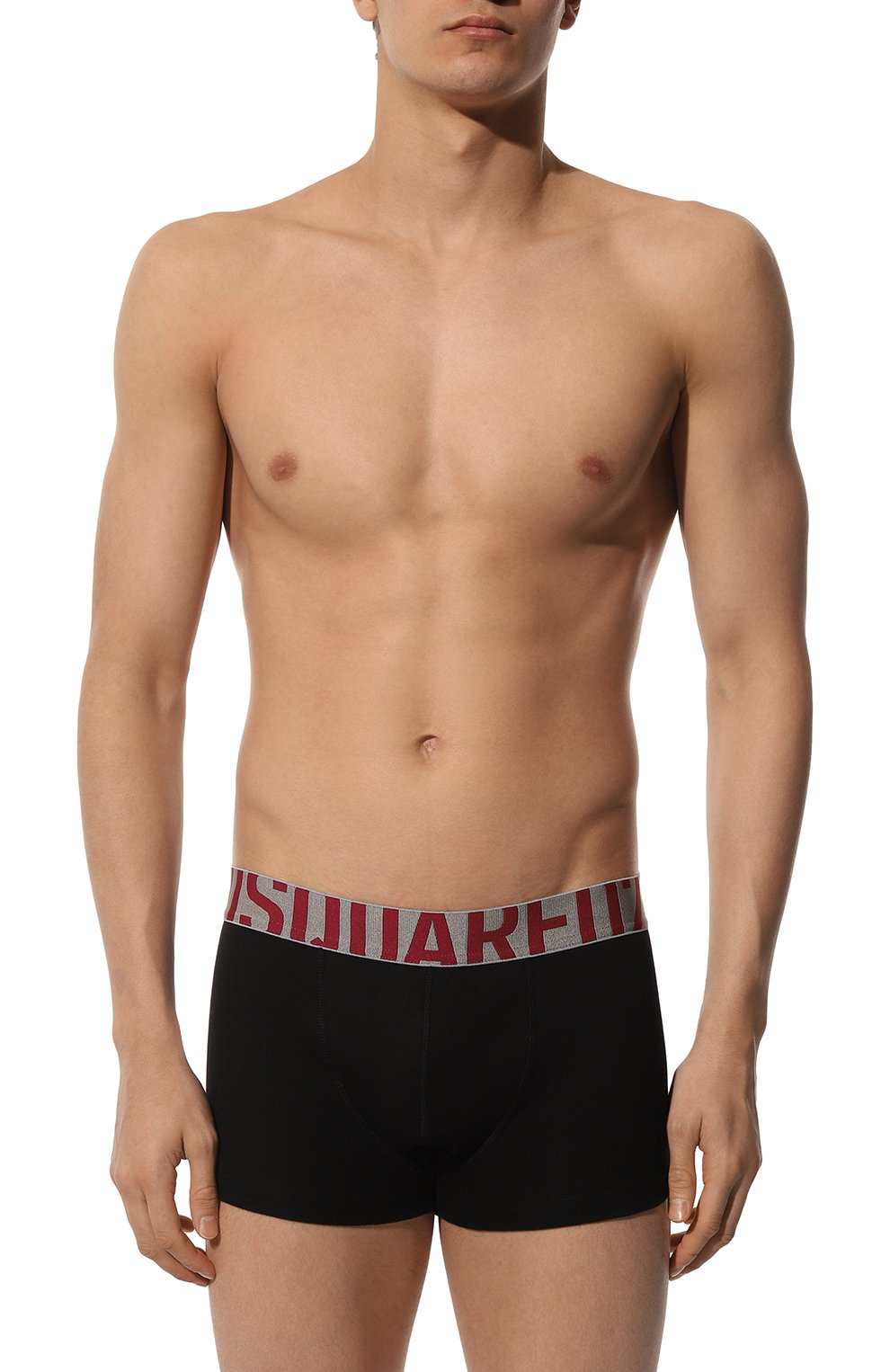 Хлопковые боксеры DSQUARED2 черного цвета по цене 10450 руб., арт. D9LC54770, фото 2 Хлопковые боксеры DSQUARED2, арт. D9LC54770, фото 2