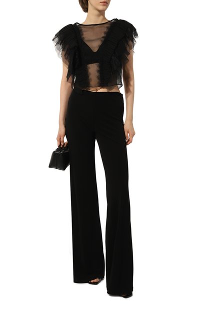 Брюки из вискозы ALBERTA FERRETTI черного цвета по цене 68200 руб., арт. 222U/A0322/6623, фото 2 Брюки из вискозы ALBERTA FERRETTI, арт. 222U/A0322/6623, фото 2