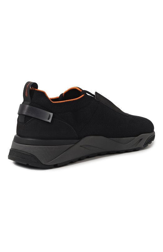 Текстильные кроссовки Innova Santoni MBI021601ANENSB3 Чёрный  MBI021601ANENSB3 Фото 5