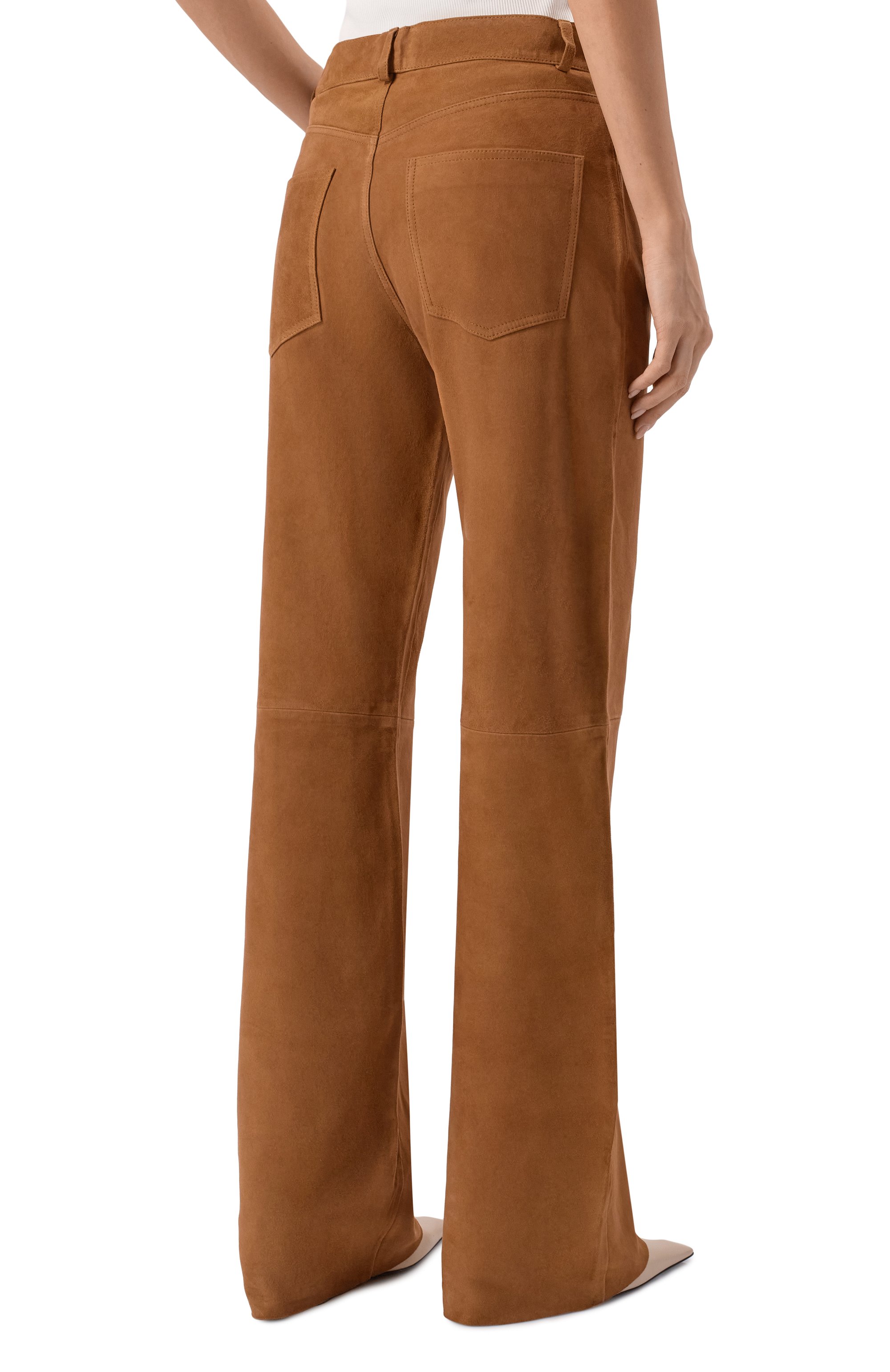 Замшевые брюки HAIKURE, арт. HEW03185PL005TP/K0REA SUEDE, фото 4