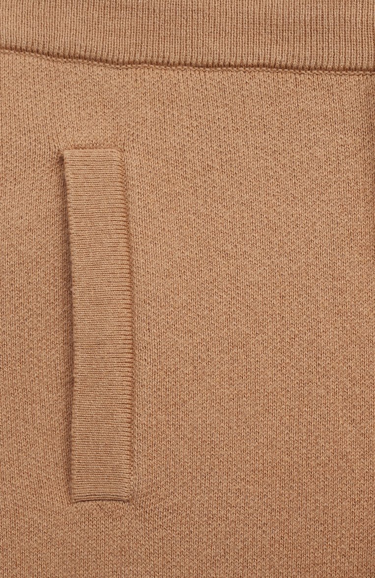 Детские джоггеры из хлопка и шерсти CHLOÉ бежевого цвета, арт. C14749/6A-12A | Фото 3 (Нос: Не проставлено; Материал внешний: Хлопок; Девочки Кросс-КТ: Джоггеры-одежда; Ростовка одежда: 12 лет | 152 см, 10 - 11 лет | 140 - 146см, 8 лет | 128 см, 6 лет | 116 см)