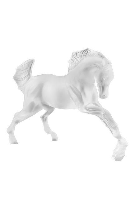 Скульптура horse LALIQUE прозрачного цвета, арт. 10647600 | Фото 1 (Статус проверки: Проверена категория; Интерьер_коллекция: Horse; Ограничения доставки: fragile-2)