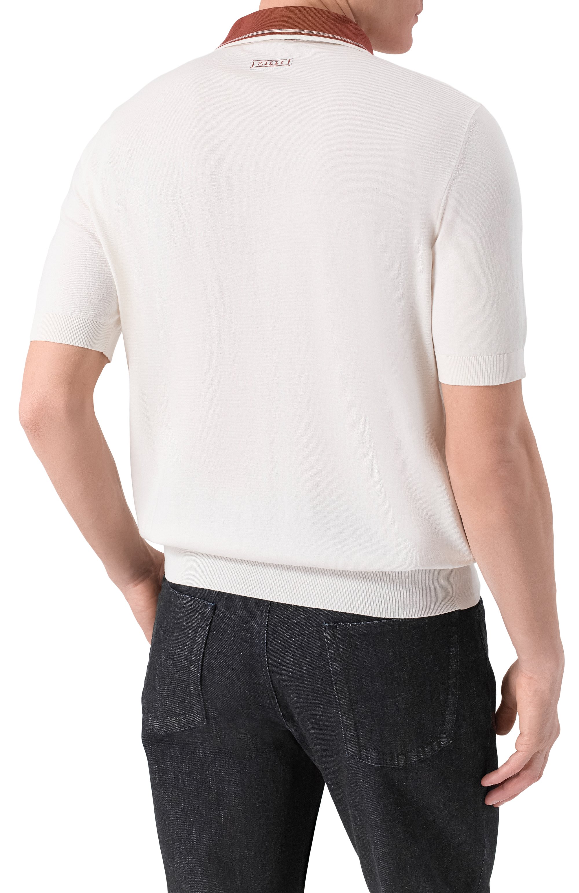 Поло из хлопка и шелка ZILLI, арт. KZP002M0142VUC000, фото 4