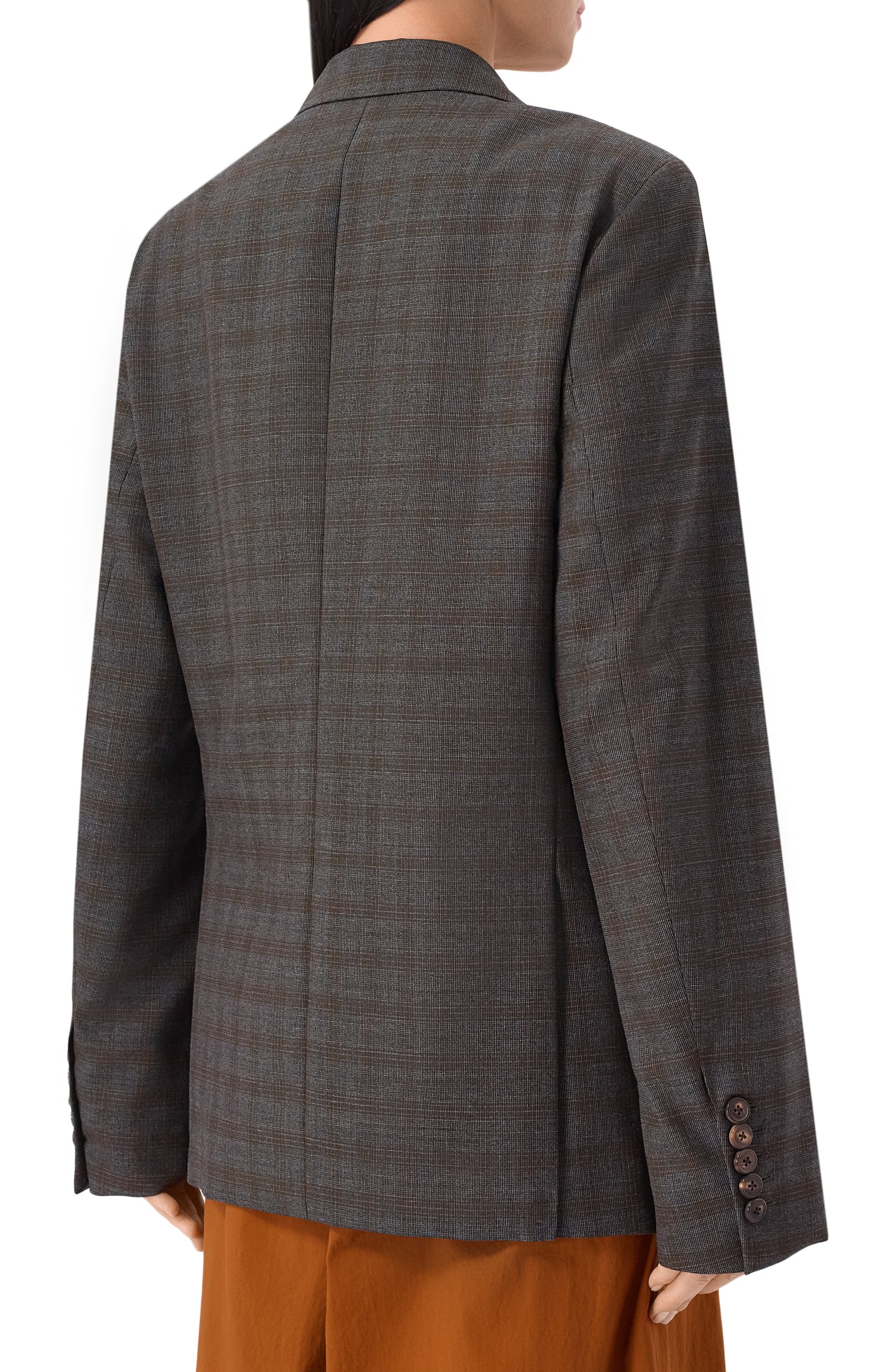 Шерстяной жакет DRIES VAN NOTEN серого цвета по цене 192500 руб., арт. 262-130401/4264, фото 4 Шерстяной жакет DRIES VAN NOTEN, арт. 262-130401/4264, фото 4