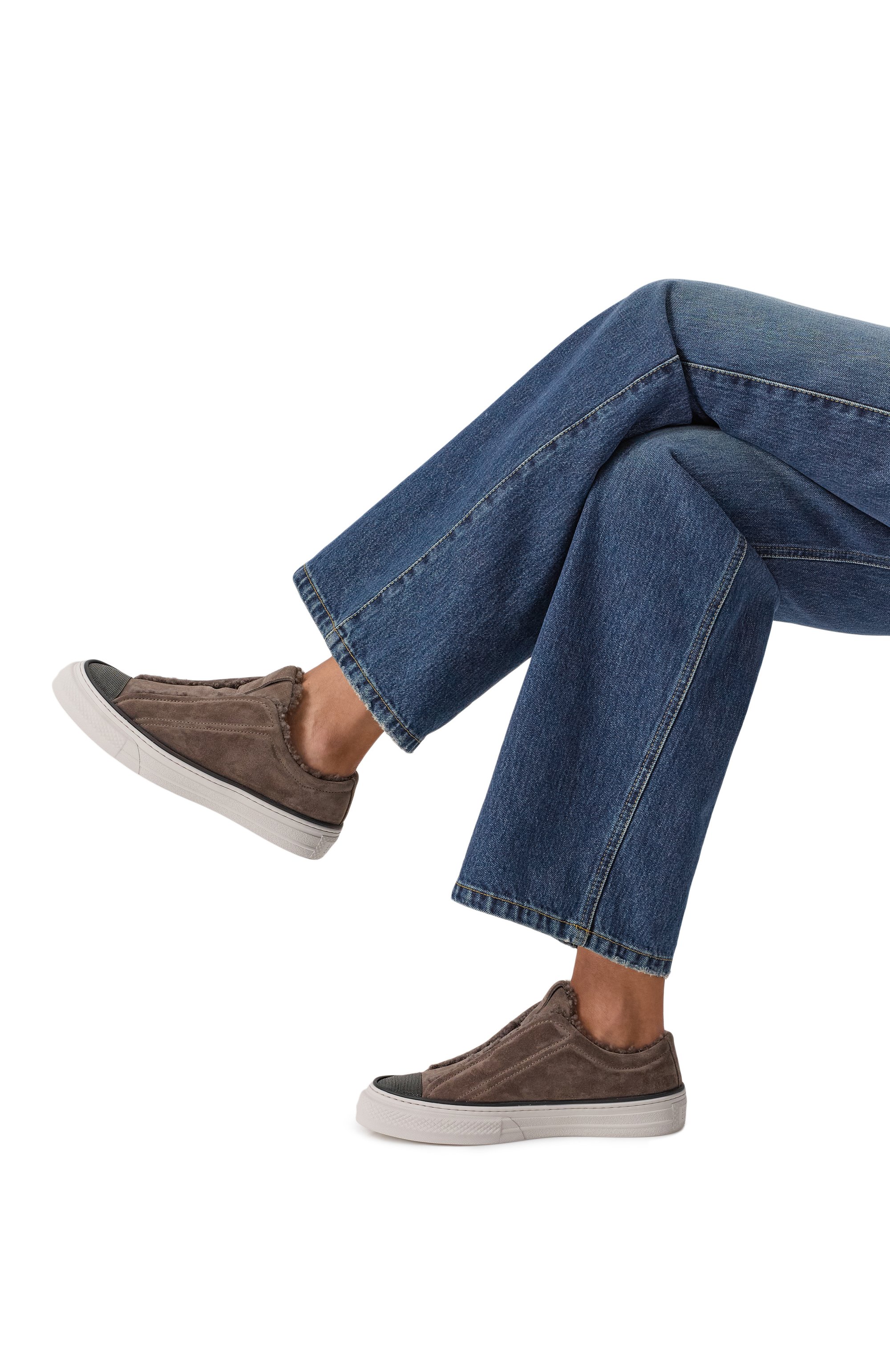 Замшевые кеды BRUNELLO CUCINELLI, арт. MZSFG3096, фото 2