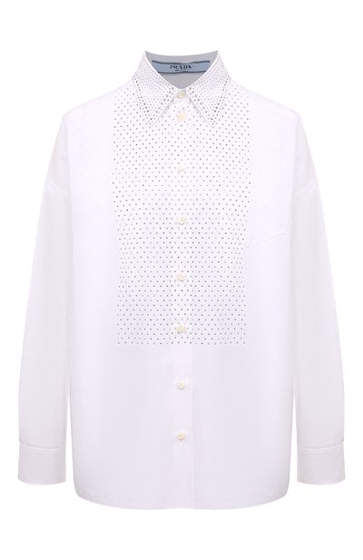 Женская хлопковая рубашка PRADA, арт. P449FR-10CI-F0009-221