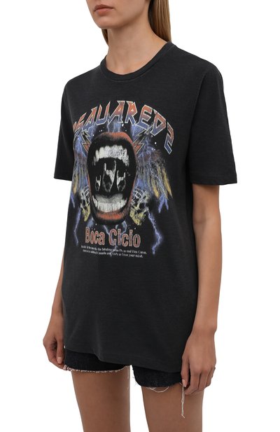 Хлопковая футболка DSQUARED2, арт. S75GD0227/S22146, фото 3