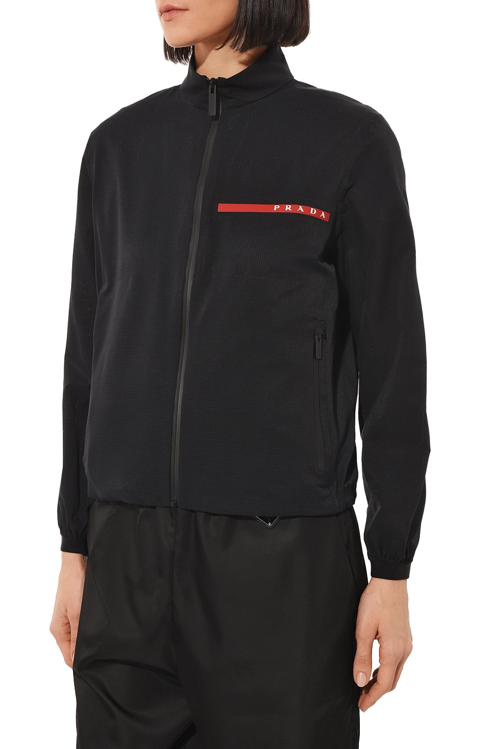 Куртка prada linea rossa PRADA черного цвета по цене 170000 руб., арт. 291505-1T2Z-F0002-191, фото 3 Куртка prada linea rossa PRADA, арт. 291505-1T2Z-F0002-191, фото 3