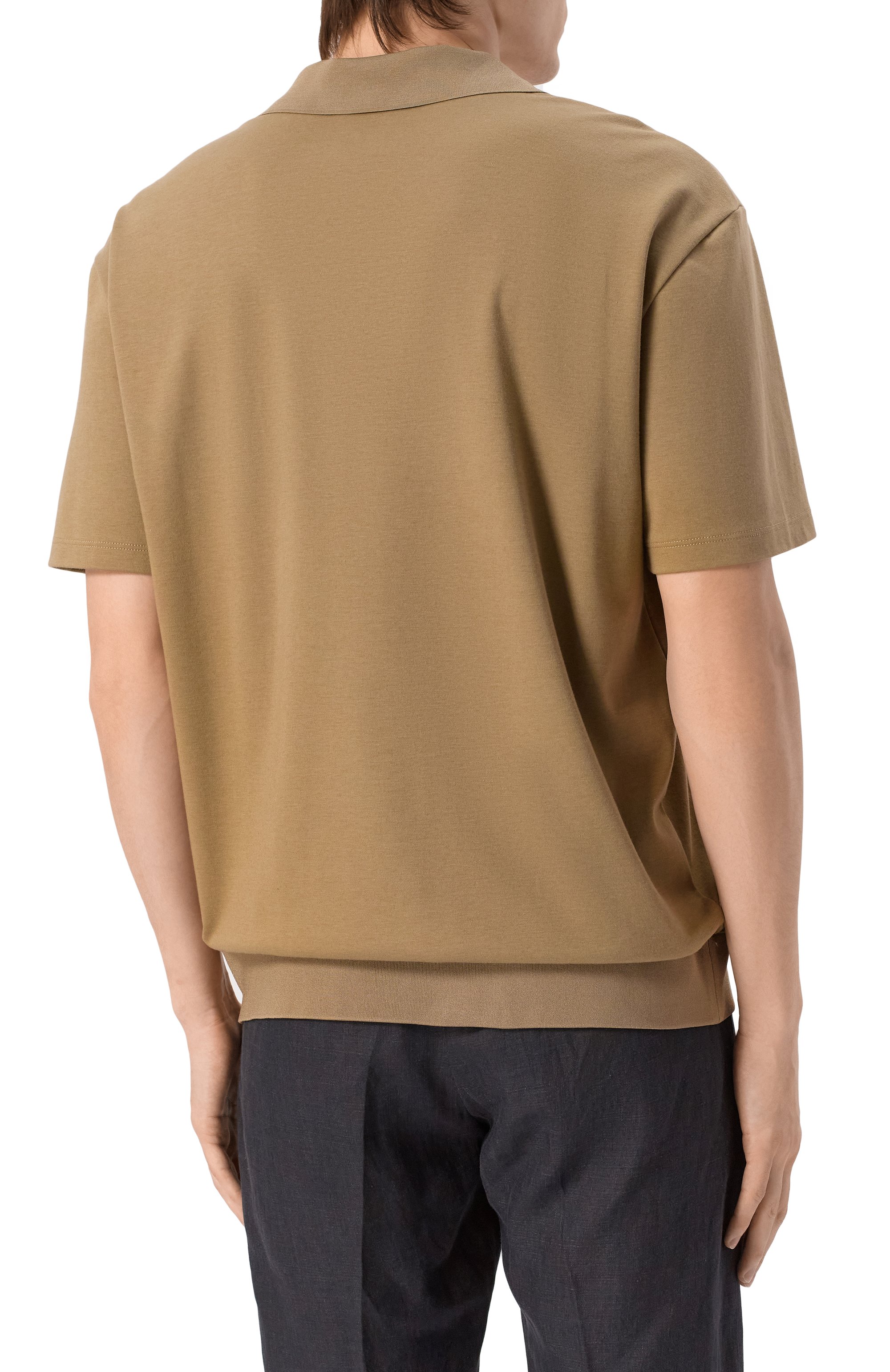 Поло из хлопка и кашемира GIORGIO ARMANI, арт. GM001244/TE11706, фото 4