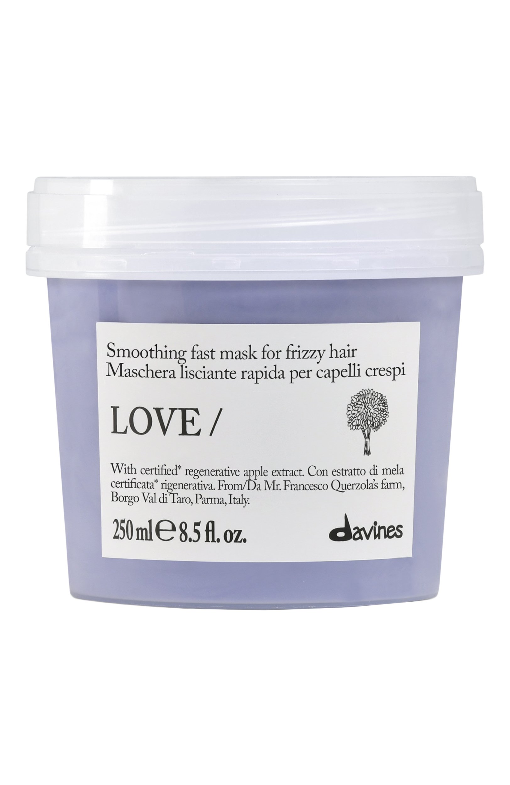 Экспресс-маска для непослушных волос love (250ml) DAVINES бесцветного цвета по цене 5570 руб., арт. 70011, фото 1 Экспресс-маска для непослушных волос love (250ml) DAVINES, арт. 70011, фото 1
