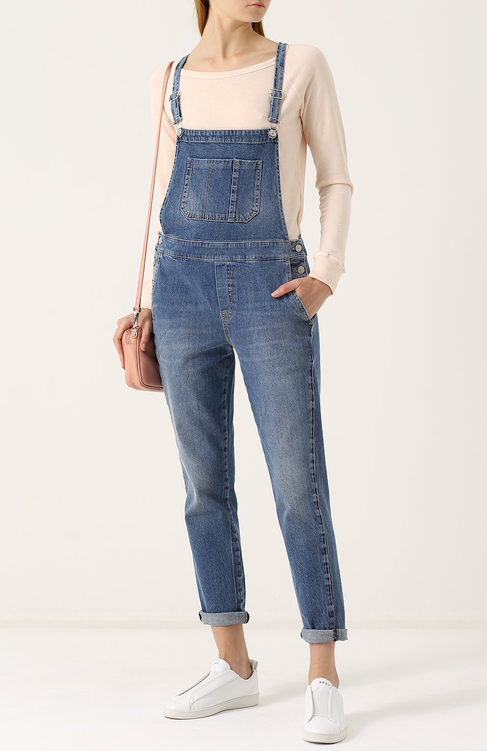 Джисновый комбинезон с потертостями 7 FOR ALL MANKIND, арт. SCRK730CI, фото 2