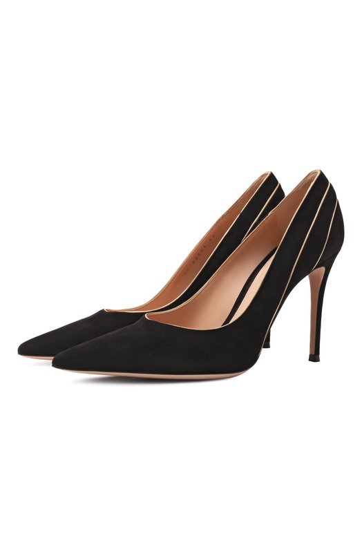 Замшевые туфли Gianvito Rossi G22341.95RIC.XCKNEME Чёрный G22341.95RIC.XCKNEME