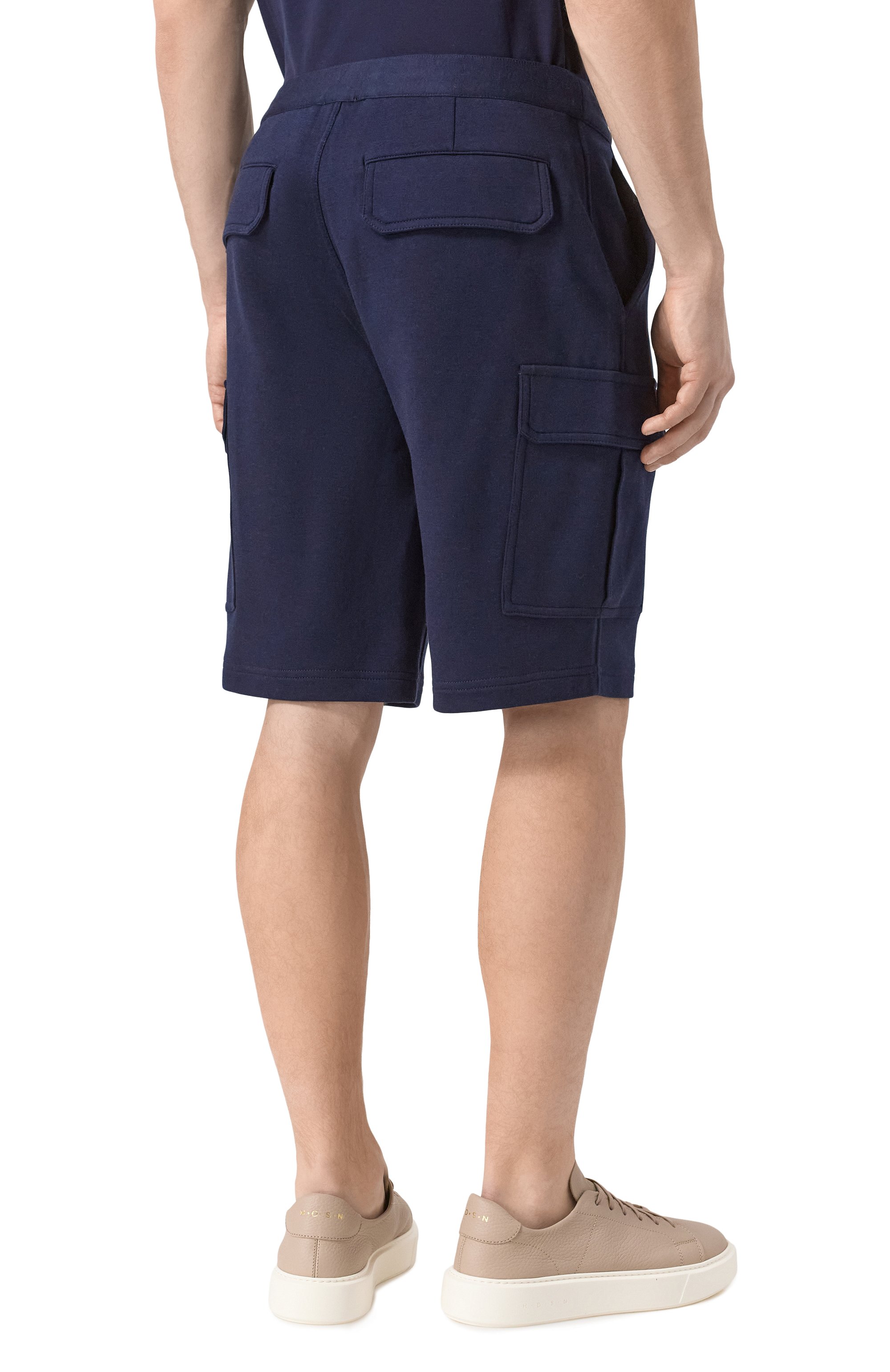 Шорты из хлопка и кашемира BRUNELLO CUCINELLI, арт. MM8313222G, фото 4