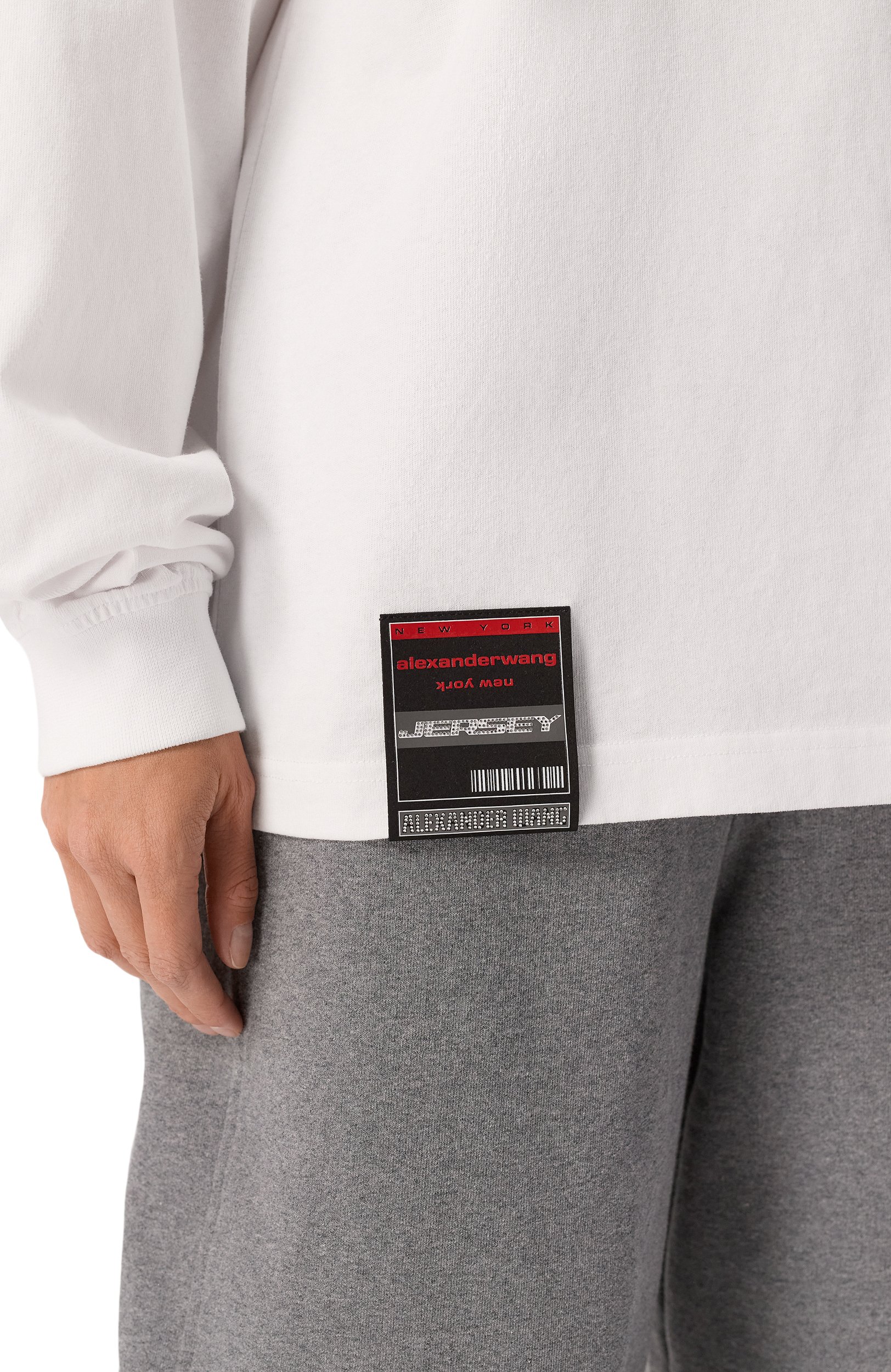 Хлопковый лонгслив ALEXANDER WANG белого цвета по цене 62950 руб., арт. UCC4261938, фото 5 Хлопковый лонгслив ALEXANDER WANG, арт. UCC4261938, фото 5
