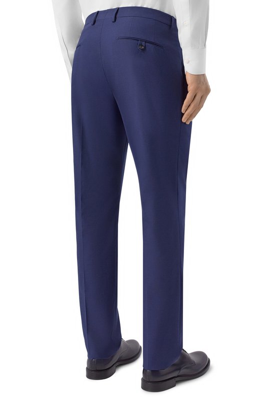 Брюки из шерсти и хлопка Andrea Campagna SC/1/GB1866 Синий  SC/1/GB1866 Фото 4