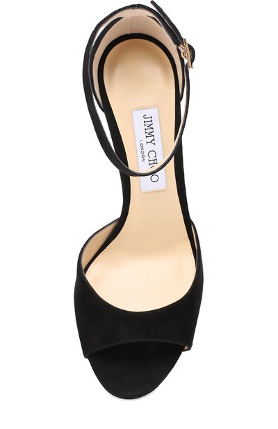 Замшевые босоножки annie 85 с ремешком на щиколотке JIMMY CHOO, арт. ANNIE 85/SUE, фото 5