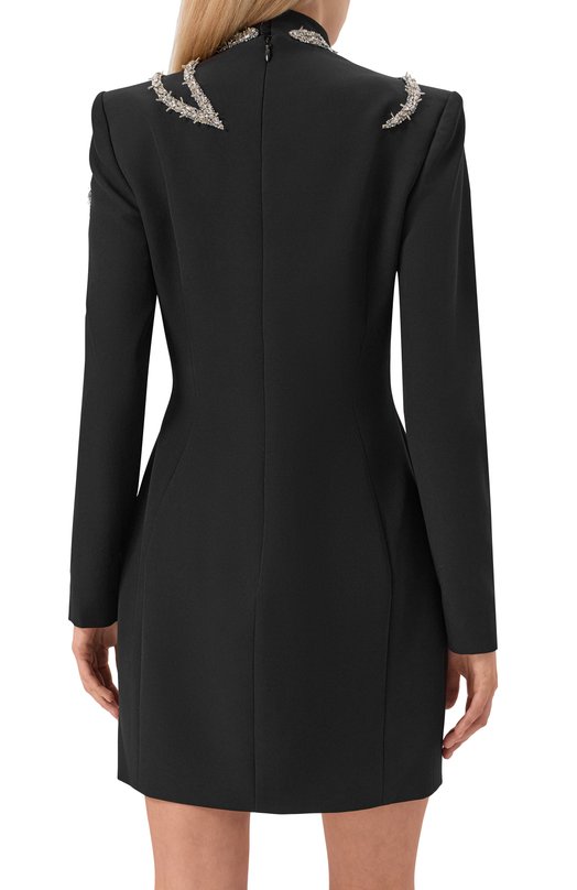 Платье с отделкой стразами и бисером Zuhair Murad FDR25002/CRCA019 Чёрный  FDR25002/CRCA019 Фото 3