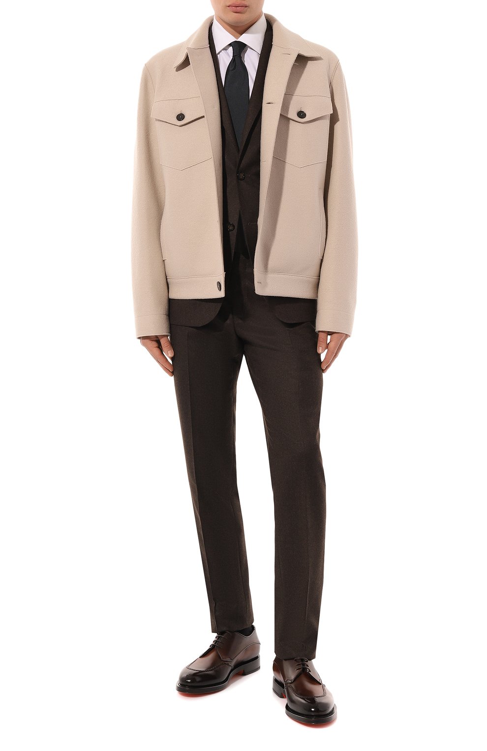 Кожаные дерби SANTONI, арт. MCCG18554MD3HSC2T50, фото 2