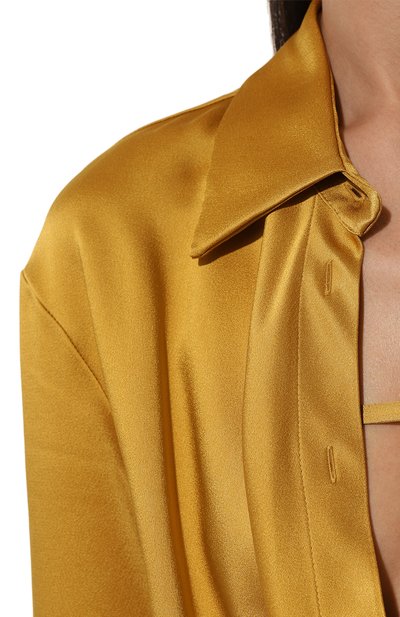 Блузка BLUMARINE золотого цвета по цене 78500 руб., арт. P422C243R, фото 5 Блузка BLUMARINE, арт. P422C243R, фото 5