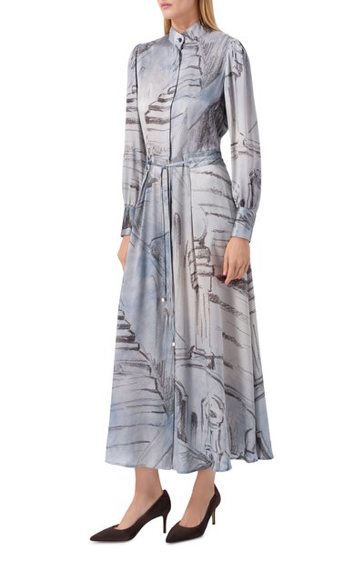 Шелковое платье KITON, арт. D52302K0585G10, фото 3