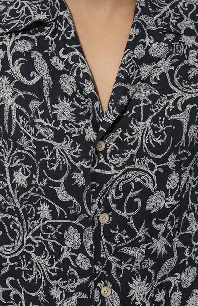 Льняная рубашка KITON, арт. UMC028H08902, фото 5