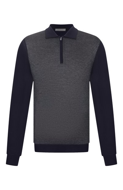 Мужская поло из шерсти и шелка CORNELIANI, арт. 28M587/2A25144