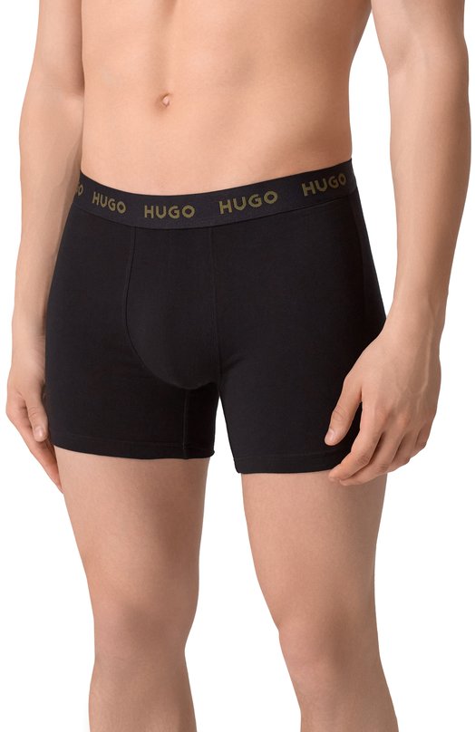 Комплект из трех боксеров HUGO 50532613 Чёрный  50532613 Фото 6