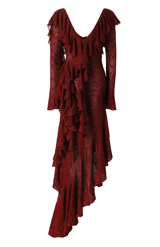 

Платье из вискозы Roberto Cavalli, Бордовый
