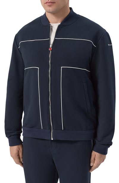 Хлопковый спортивный костюм KITON темно-синего цвета по цене 438500 руб., арт. UMJ0031, фото 2 Хлопковый спортивный костюм KITON, арт. UMJ0031, фото 2