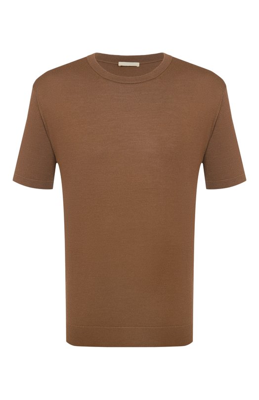 Джемпер из шерсти и шелка 12 STOREEZ 136293 Коричневый 136293