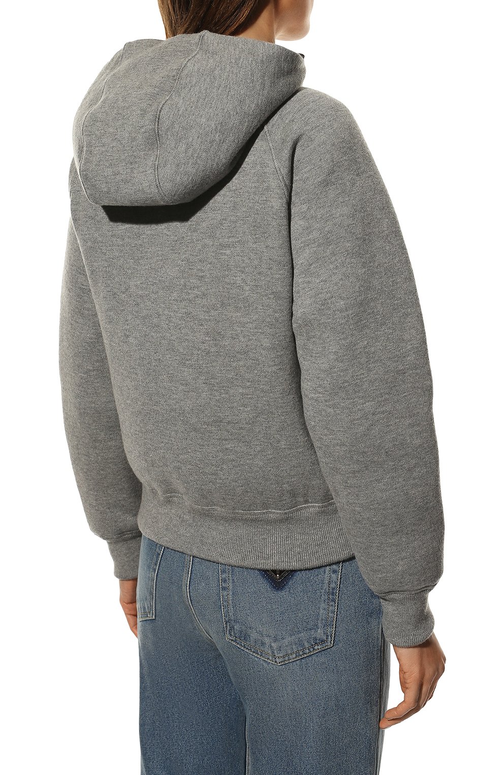 Кашемировый кардиган PRADA серого цвета по цене 450000 руб., арт. P25I95-10J4-F0031-212, фото 4 Кашемировый кардиган PRADA, арт. P25I95-10J4-F0031-212, фото 4